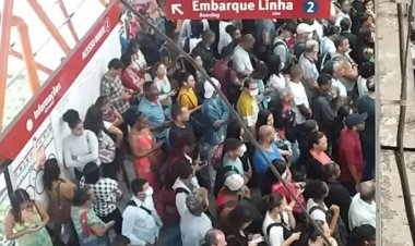 Tumulto no metrô de Salvador causa lentidão e pânico na Estação Bom Juá