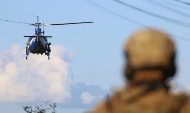 Helicóptero da PF é recebido a tiros por criminosos em cajazeiras