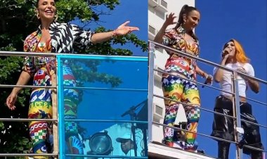 Ivete Sangalo e Pabllo Vittar arrastam trio elétrico em Salvador para programa da Globo