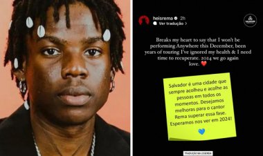 Cantor Rema cancela participação na Virada Salvador; prefeitura anunciará substituto em breve