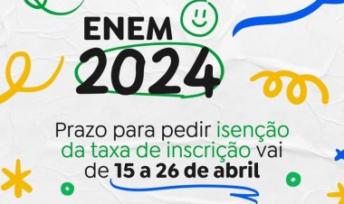 Está aberto o prazo para pedir isenção de taxa para o ENEM 2024