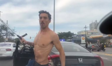 Motorista de aplicativo é agredido por dois homens com golpes de muleta