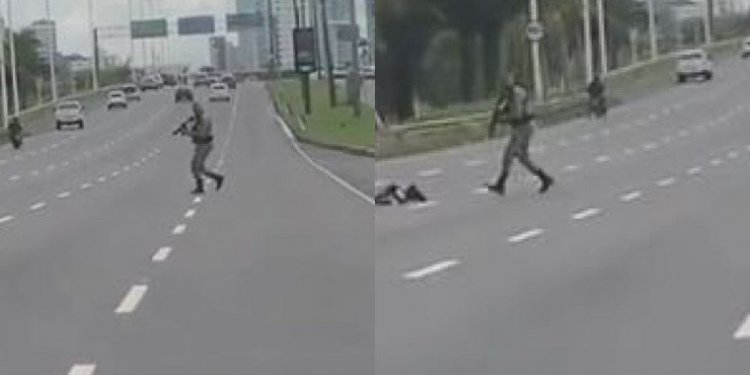 Novo vídeo mostra momento em que suspeito tenta atirar em PMs antes de ser morto na Paralela