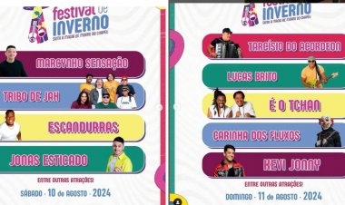Programação do Festival de Inverno 2024