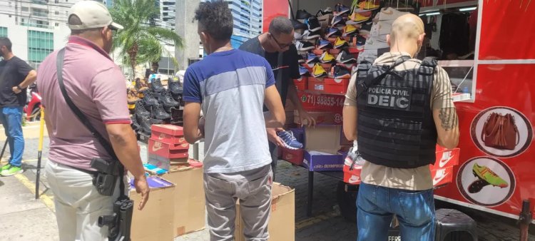 Operação apreende R$ 30 mil em produtos falsificados em Salvador