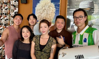 Grupo sul-coreano Rapercussion arrasta pipoca com Saulo na sexta de Carnaval