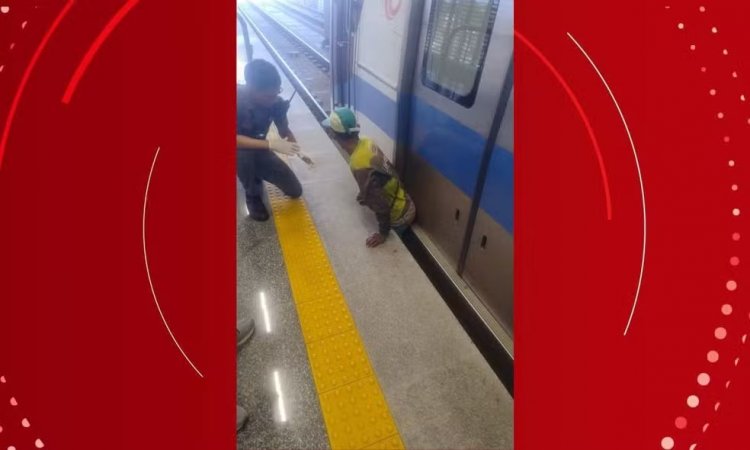 Homem que ficou preso entre trem e plataforma do metrô de Salvador está em estado grave