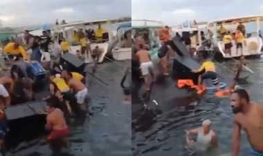 Ninguém ficou ferido; Marinha do Brasil disse que não foi comunicada sobre o evento e que irá tomar as providências necessárias com os responsáveis