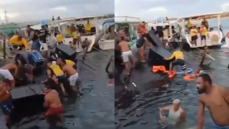 Ninguém ficou ferido; Marinha do Brasil disse que não foi comunicada sobre o evento e que irá tomar as providências necessárias com os responsáveis