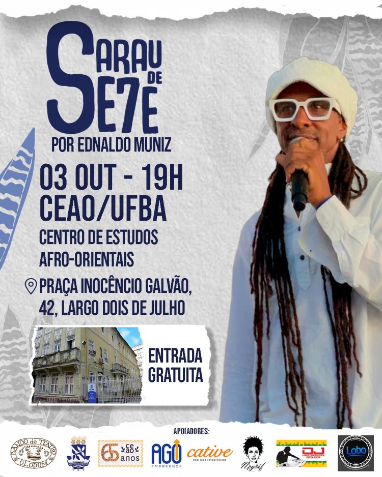 Sarau de Se7e realiza sua 7ª edição hoje no Centro Histórico de Salvador